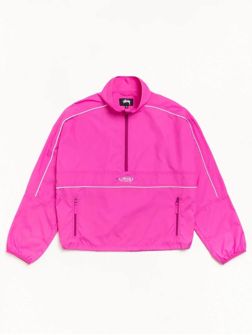 Stussy Lightweight Pullover Jacket in Pink - S